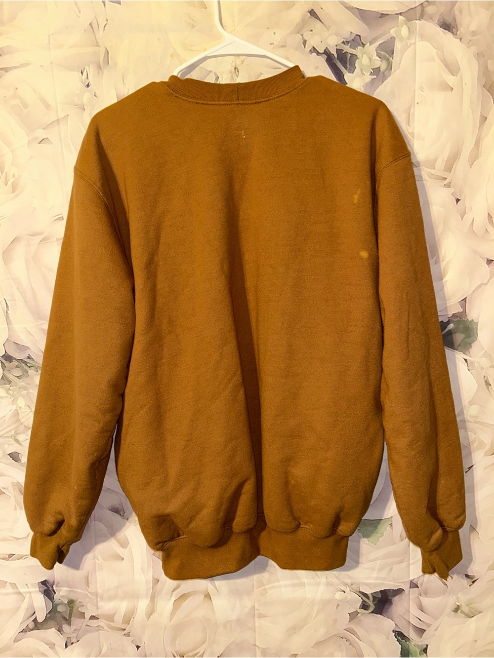 Vintage CARHARTT J154 BRN Thermal Lined Workwear Heavyweight Sweatshirt Mens S - Picture 7 of 9